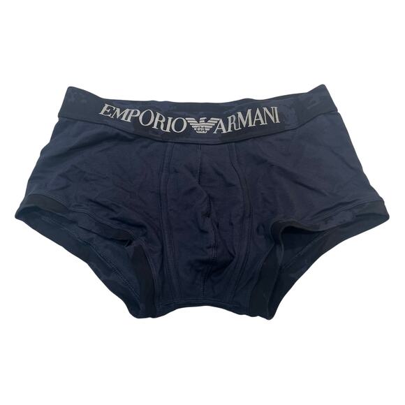 12-59 EMPORIO ARMANI Men's Boxer Brief Underwear 2-PACK Blue Small - Picture 2 of 12